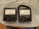 Pair Vintage Antique Radio Repair Triplett 625-NA-N Volt Ohm Meter Untested