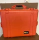 Pelican 1600 Orange Hard Protective Case w/ Foam Made in USA 25&rdquo; x 19.5&rdquo;