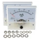 Bitray 0-50mA Analog Current Panel 85C1 Amp Ammeter Gauge 0-50mA, White 