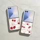 Phone Case For Samsung Galaxy Z Flip7 FE Flip6 Flip5 Flip4 3 Bow Bear PC Cover