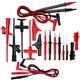 AideTek 9 in 1 Silicone Insulation Piercing test leads crocodile clips T20169 US