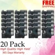 20PK Compatible For Dymo 45803 Black on White Label Manager 500TS/450D/360D/420P