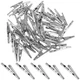 OBANGONG 50 Pcs Stainless Alligator Crocodile Test Clip Cable Lead 50 