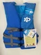X2O Universal Adult Life Vest and Jacket, (30" - 50" Chest), Blue Ocean Coral