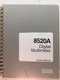 Fluke 8520A Digital Multimeter Service Manual w/Schematics P/N 541987