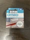 Dymo 45803 D1 Removable Label Tape 3/4" x 23", Black/White, Hi-Performance