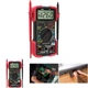 Auto-ranging Digital Multimeter Red & Black 3320 Test Meter - Compact