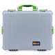Silver & Lime Green Pelican 1600 case. Comes with foam.