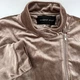 Mustard Seed Velvet Retro Moto Biker Jacket Zipper Bronze Brown S Style S11022