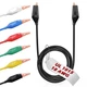 EDGELEC Copper Clips 6pcs/20in. Cooper-20 in. (50cm), Black, Red, Green, Blue 