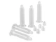 Nordson EFD 7366040 Syringe Barrel Piston Kit, 10cc, Clr/Wht, General Purpose,