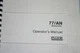 Fluke Multimeter  77/An Operator' s  Manual