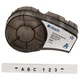 BRADY M21-375-423 Label Cartridge,Black/White,21 ft. L 3PXW6