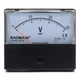 Baomain Voltmeter DH-670 DC 0-30V Rectangular Class 2.0 Analog Panel Volt Voltag