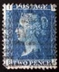 GB-1858-59 QV 2d- Blue perf.  ,,RI,, Plate 14 ref.GB-203