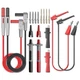 Goupchn Multimeter Test Leads Kit with Alligator Clips P1308B, Red and Black