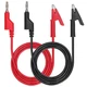 Sumnacon Multimeter Banana Plug to Crocodile Alligator Clip Test Probe, 1 m