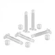 Nordson EFD 7366044 Syringe Barrel Piston Kit, 3cc Clr/Wht General Purpose 100pc