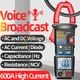 ANENG AT619 Digital Voice Broadcast Multimeter Smart AC DC Clamp Meter 600A 40M&Omega;