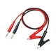 2PCS 4mm Banana Plug to Alligator Clip Test Lead Wire Cable Set - 3.3Feet 