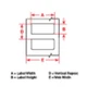 1 PC Brady 'THT-55-424-1 4" x 2" White Label, Paper