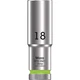 WERA 05004558001 8790 HMC Deep Socket with 1/2" drive, 18.0 mm
