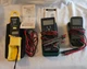 3  MULTIMETERS - AMPROBE ACD 10, EXTECH, GREENLEE # 93-606 FOR USE OR REPAIR