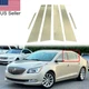 6Pcs Mirror Chrome Pillar Posts Door Trim Covers For 2010-2016 Buick Lacrosse