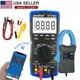 TRMS Digital Multimeter 6000 Counts Auto Range Ammeter AC DC Volt Clamp Meter US