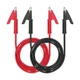 DUSCOKE 2PCS 14 AWG Double-Ended Alligator Clip Test Leads, Black&Red 