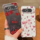 For Google Pixel 9 Pro XL 9A Clear Cute Chrry Silicone Plating Soft Case Cover