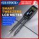 FNIRSI LCR-ST1 Smart Tweezer LCR SMD ESR Tester Ohm Capacitance Diode Test USA.