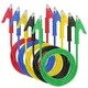 Sumnacon 5 Pack Alligator Clips Test Leads with Insulators Clips,Dual 3.3Ft/1M