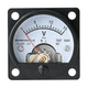 Baomain Analog Dial Panel Meter Voltmeter Gauge SO-45 AC 0-15V Round Black 