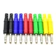 5Colors 4mm Banana Plug Solder DIY Male Connectors Type (5 Colors) 
