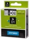 Dymo 3/4" x 23' Black Label Tape 3/4" Wide, 23' Long