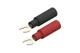 CalTest Spade Lug Adapter Red/Black Pair for CalTest 3900B-series DMM Probes