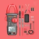 ANENG ST181 Multimeter with Clamp Meter Digital Display Voltage Resistance Tempera