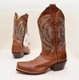 NEW   Nocona Bluebonnet Brown Leather Square Toe Western Boots   NL5009 Sz 5.5 