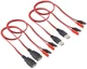 HCFeng USB to Alligator Clip Adapter Cable Jumper red/black 
