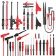 Goupchn 25PCS Silicone Multimeter Test Leads Kit with Replaceable Wire Red
