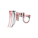 EXTECH TL809 Electronic Test Lead Kit,3 ft. 6" L, 10A 55KR09