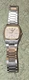 Pulsar Mens Y563-5009 White Dial Day/Date Gold Tone Square Quartz Watch 7"