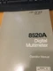 Fluke 8520A Multimeter Instruction Manual