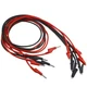WMYCONGCONG 6 PCS Multimeter Banana Plug to Crocodile Alligator Clip Black 