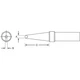 Weller ETAA EET Series Single Flat Solder Tip 1.6mm, for EC1201A/PES51
