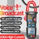 ANENG AT619 Digital Voice Broadcast Multimeter AC/DC Clamp Meter 600V 600A-