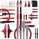EDGELEC 28 Pcs Multimeter Test Leads Kit with Replaceable Gold-Plated red