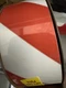 Brady 104318 Floor Marking Tape, Polyester, Red, White, 2 In Width