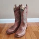 Women&rsquo;s NOCONA Cowgirl Boots Bluebonnet Tan Leather Square Toe L 5009 Size 7 B